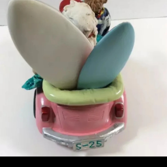 VINTAGE POSSIBLE DREAMS CLOTHTIQUE "SANTA SURFS UP" CHRISTMAS FIGURINE - Picture 4 of 9